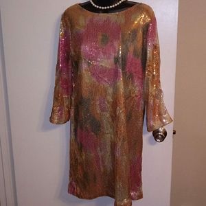 Multi color sequin dress.